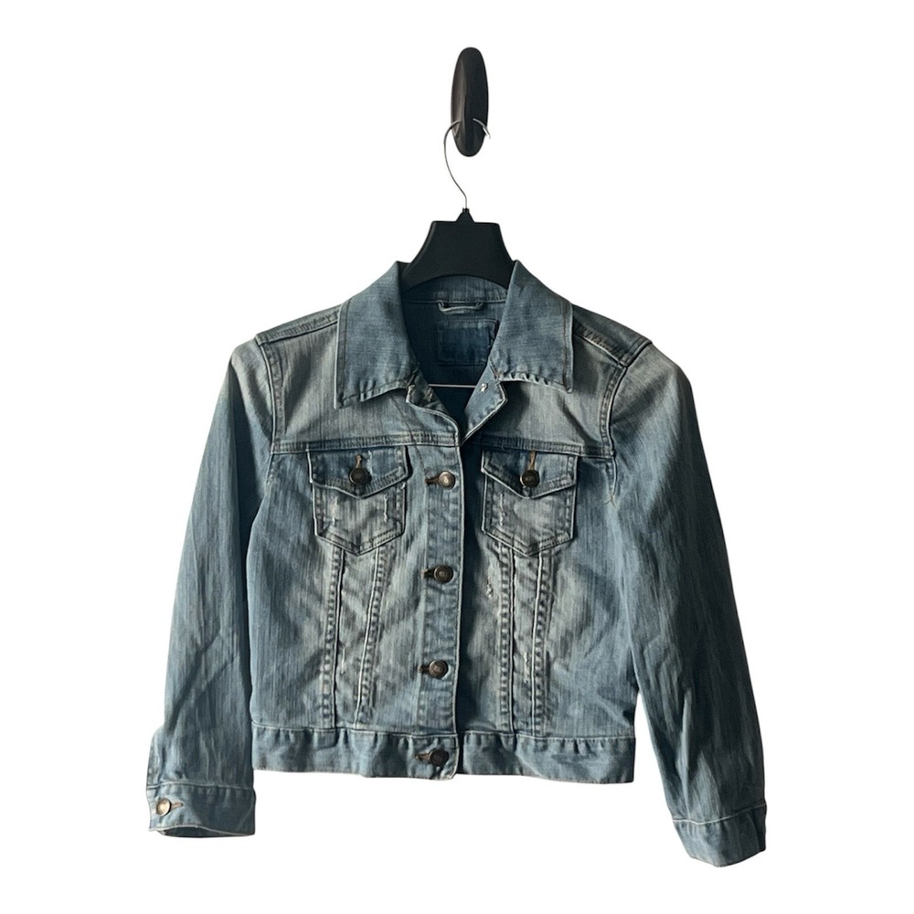Forever 21 Women's Blue Button Up Long Sleeve Denim Jacket Size XS